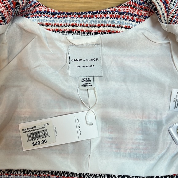 Janie and Jack Tweed Jacket - Picture 3 of 3